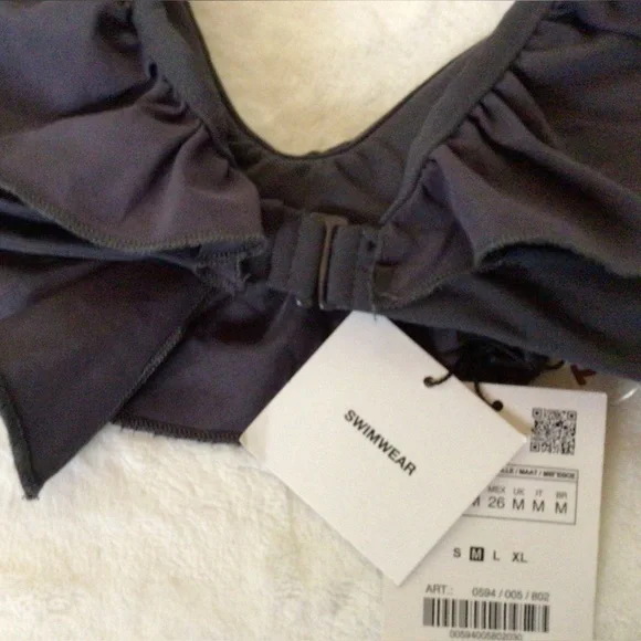 Zara ruffle swim top, Medium, NWTGS - Picture 2 of 6